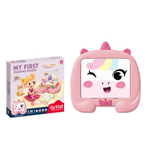 二合一卡通恐龙独角兽画板新款儿童早教磁性书写玩具跨界画板 - Product Image 1