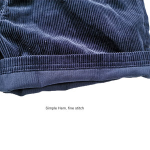 Pantalones cortos de pana de algodón orgánico para hombre de cintura alta de talla grande personalizados al por mayor, pantalones cortos de moda con conciencia - Product Image 5