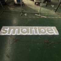 Kelly personalizado 3D LED al aire libre empresa de negocios signos iluminando Metal Logo 3D letras de canal señal de publicidad electrónica