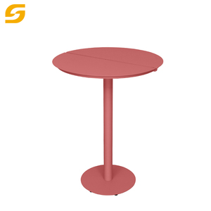 Estilo nórdico moderno muebles de jardín al aire libre hogar balcón Bar Mesa fiesta redonda café Bar Mesa Metal aluminio mesas altas - Product Image 2