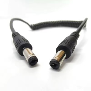 สายไฟแบบขด DC 5.5x2.1 มม. ชายต่อชาย, สายต่อขยายแบบสปริง 5.5*2.1 มม. สายเชื่อมต่ออุปกรณ์ - Product Image 3