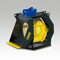 Godets de criblage rotatifs hydrauliques HOMIE compatibles avec les excavatrices de 3 à 35 tonnes
