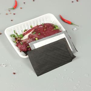 แผ่นซับน้ำสีขาว ซุปเปอร์ซับ สำหรับปลา อาหารทะเล เนื้อสัตว์ แบบใช้แล้วทิ้ง ขนาด 170x100 มม. 3000 ชิ้น/กล่อง 60 มล./ชิ้น สีขาว, สีดำ รุ่น MY-B170100-01 - Product Image 2