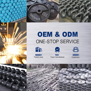 Resistente presa da 2 pollici in gomma peso piastre da 20kg Set per l'allenamento della forza nella palestra di casa comprende 10kg e 20kg piastre - Product Image 6