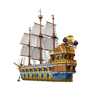 Sunshine Royal Fleet Ship Model Construction Toy Adult Pirate Ship Voiliers Kit de blocs de construction avec blocs Ensemble de briques - Product Image 1