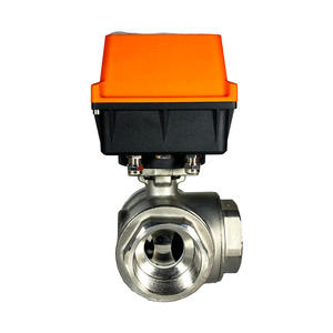 บอลวาล์วสแตนเลสสตีลมอเตอร์อัจฉริยะ3ทางควบคุมการไหลของน้ำระยะไกล RS485 24V ควบคุมการไหลตามสัดส่วนผ่านการรับรอง CE - Product Image 5