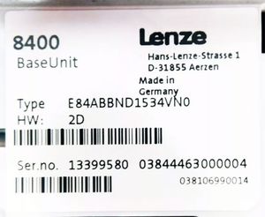 Variateurs de vitesse E84ABBND1534VN0, E84ABBNE3034VNO, E84ABBNE4534VN0, E84AVBDE1522SX0, E84AVBDE1524SX0, E84AVBDE2224SX0, E84A - Product Image 2