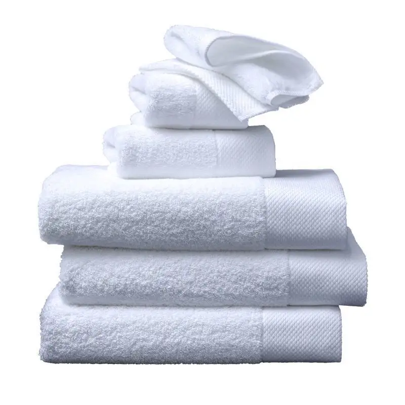 उच्च गुणवत्ता वाले स्नान तौलिया 70*140 हाथ कपास खाली कस्टम लोगो सफेद क्लासिक स्पा बॉडी तौलिया लक्जरी 5 स्टार होटल