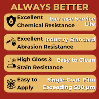 Revêtement époxy sans solvant pour revêtement résistant à l'abrasion Application de truelle Revêtement époxy pour usine