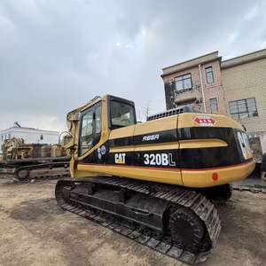 Vente flash : Excavatrice sur chenilles hydraulique Caterpillar CAT320BL d'occasion, pompe à aubes, 20 tonnes, machine de construction, faible nombre d'heures de travail - Product Image 2