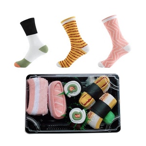 Atacado Criativo Sushi Food Socks Set Mulheres Unisex Novidade Engraçado Algodão Meias em Caixa De Presente - Product Image 2