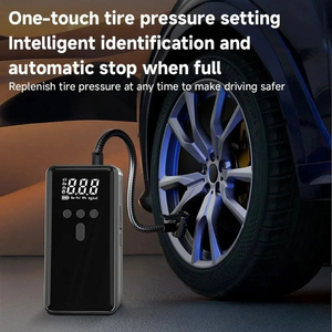 2000A Peak Jump Starter 150PSI Tire Inflator with Power Bank LED Light All Gas 12V Portable <b>Car</b> Digital Emergency Air Compressor - Product Image 3