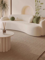 Juego de Sofás Circulares de Terciopelo de Alta Calidad, Sofá Curvo en Forma de C con Brazos Bajos para Sala de Estar de Hotel, Ocio y Hogar, para Hospital y Villa