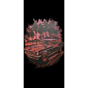 Mustang Sunset Hueforge 3D Arte Murale - Product Image 1