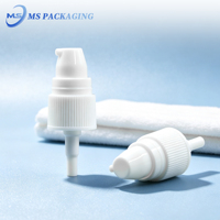 Pompe de distribution en plastique à couvercle complet 18/410 20/410 24/410 pour pompe à crème cosmétique avec bouchon à bec pour bouteilles et tubes