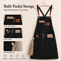 Tablier de travail en toile personnalisé, imperméable, résistant à l'huile et à la saleté, pour femmes, idéal pour le nettoyage et la publicité