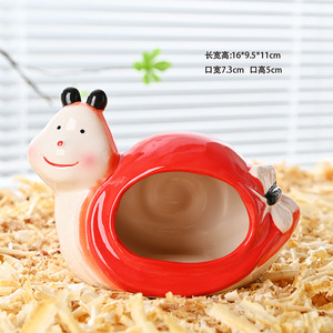 Conception originale, grande taille, abri pour hamster en céramique écologique en forme de champignon, multifonctionnel - Product Image 4