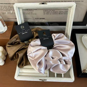 Модные большие резинки для волос чистого цвета, Хорошие эластичные резинки для волос для девочек - Product Image 2