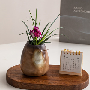 Mini petits vases à fleurs en <span class=keywords><strong>poterie</strong></span> traditionnel Zen Wabi Sabi japonais <span class=keywords><strong>Ikebana</strong></span> Vase en céramique de Style rétro - Product Image 3