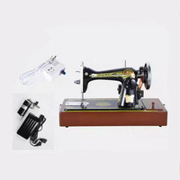 Machine à coudre domestique électrique de bureau portable petite à aiguille unique manuelle pour vêtements ancienne machine à coudre papillon