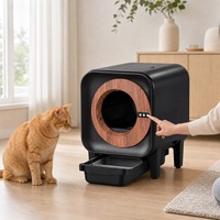 Toilette pour chat à nettoyage automatique, capteur de gravité infrarouge, filtre à charbon actif H13, contrôle par application, grande capacité, poubelle de 14 L