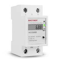 Interruptor Inteligente WiFi SINOTIMER WDS688 con Medidor de Energía 5(60)A 90-250VAC, Monitoreo en Tiempo Real, Control por Aplicación Móvil