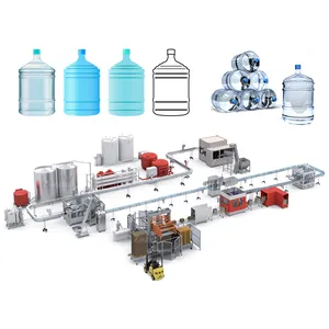 Maden suyu şişe makinesi dolum otomatik 20L 19L 5 gallon su dolum makinesi üretim hattı tesisi