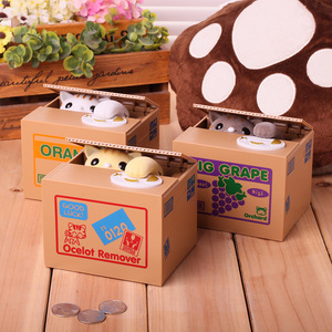 Hucha Electrónica Divertida de Gato Ladrón de Monedas, Caja de Ahorro Automática, <span class=keywords><strong>Huchas</strong></span> Robóticas de Panda Adorables, Regalo para Niños, ¡Venta Caliente! - Product Image 6