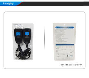 Transmisor de par trenzado activo 3 en 1 1080P HD, Monitor de plástico que simula un <span class=keywords><strong>Balun</strong></span> de vídeo BNC pasivo para accesorios de vigilancia - Product Image 6