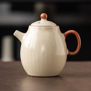 MSH Rice Yellow Ru Kiln Tetera Nuevo juego de té Kung Fu <span class=keywords><strong>Xi</strong></span> Shi Tetera Adornos - Product Image 5