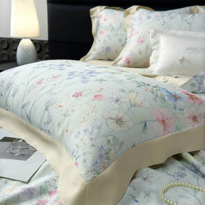 Juego de Edredón de Verano de 4 Piezas, Diseño Floral de Lujo, Estampado 3D, Edredón de Lyocell Reversible, Juego de Ropa de Cama para Dormitorio, Venta al Por Mayor - Product Image 4