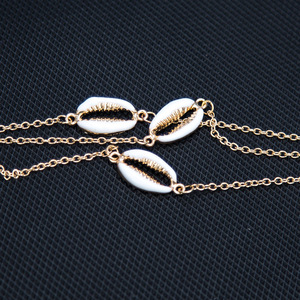 Artilady <strong>Shell</strong> <strong>Bracelets</strong> Alloy <strong>Shell</strong> Gold Chain <strong>Bracelets</strong> for Women Gift - Product Image 3