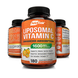 <span class=keywords><strong>Vitamina</strong></span> <span class=keywords><strong>C</strong></span> Liposomal 1600mg 180 <span class=keywords><strong>C</strong></span>ápsulas Alta Absorción Liposoluble VC Suplemento Antioxidante Apoyo al Sistema Inmunológico - Product Image 1