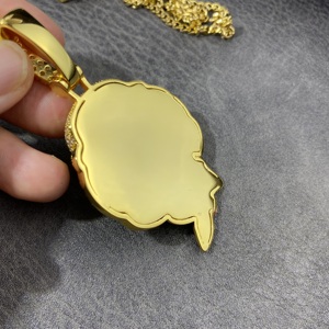 69 colgante de <span class=keywords><strong>payaso</strong></span> de sierra de gran tamaño, collar con colgante de muñeca aterradora de motosierra, joyería de Hop Hip, collar para hombre - Product Image 6