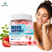 Gummies d'Ashwagandha liquides Qbioflex OEM avec Oméga-3, Complément végétalien premium pour l'énergie et le soutien immunitaire