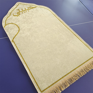 Manta de peregrinación de terciopelo de diamante, alfombrilla de oración de <span class=keywords><strong>Netflix</strong></span>, alfombrilla de rodillas para adoración <span class=keywords><strong>en</strong></span> forma de corazón de boda, suave y duradera - Product Image 2