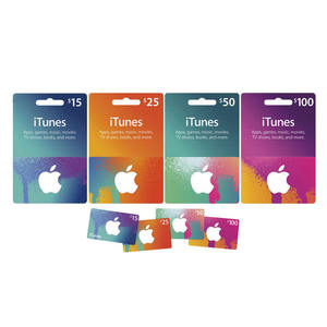 US10 / 15 / 25 / 50 / 100USD ITunes บัตรของขวัญการจัดส่งอย่างรวดเร็ว