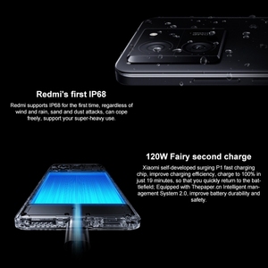 Smartphone d'origine Xiaomi Redmi K60 Ultra 5G 144hz 5000mAh Batterie 120W Max 24GB RAM 1TB ROM NFC Dimensity 9200 + TÉLÉPHONE MOBILE - Product Image 3