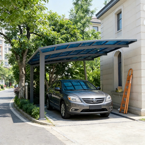 Abri de voiture en aluminium avec <span class=keywords><strong>toit</strong></span> en polycarbonate pour garage simple – <span class=keywords><strong>Carport</strong></span> en aluminium pour voiture - Product Image 6