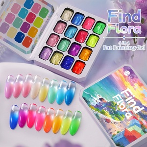 UR SUGAR Paleta de Gel UV para Uñas con Logotipo Personalizado, 16 Colores, Degradado Sólido, Gel para Patting, Gel Ombré de un Solo Trazo, Pat Pat - Product Image 2