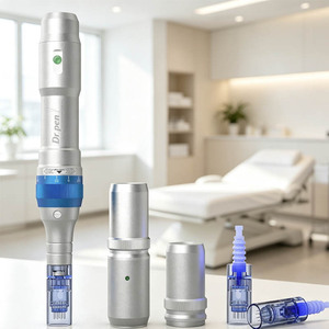 Upgraded Drpen UltimaA6 Auto MicroNeedling Pen Adjustable 02.5mm Needle Depth <strong>DermaPen</strong> for Scalp Hair Follicle Activation - Product Image 1