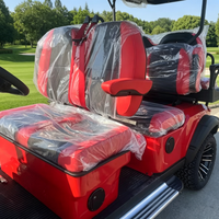 Voiturette de golf électrique personnalisée Rainbow 6 places avec batterie au lithium 72V et moteur 5kw certifiée DOT pour les terrains de golf et les clubs