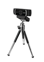 Cámara Web Logitech C922 Pro Stream 1080p 30FPS, Cámara Web HD con Lente de Vidrio, Micrófono Dual para Twitch, Youtube Live, Profesional