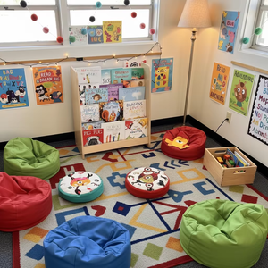 Étagère à livres en bois pour enfants, 5 niveaux, moderne, pour l'affichage de livres d'images et de journaux, pour les élèves de maternelle - Product Image 5