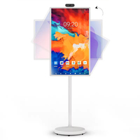 Pantalla LCD Táctil Interactiva Android HD de 24/27/32 Pulgadas, Batería de 6H/9H, Soporte, Interfaz Serial USB, TV Portátil Inteligente Inalámbrica Usada