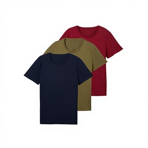 Camiseta de Hombre OEM 100% Algodón, Corte Regular, Manga Corta, Cuello Redondo, Color Sólido, Tejido de Punto, Informal, para Uso Diario - Product Image 4