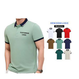 Venta caliente logotipo personalizado impreso camisetas de punto sólido para <span class=keywords><strong>Polo</strong></span> para hombres uniforme del personal para <span class=keywords><strong>Polo</strong></span> - Product Image 1