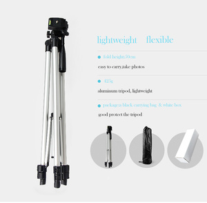 150cm Faltbares Aluminium Professionelles Kamerastativ mit Wasserwaage für Smartphone TikTok Live-Übertragung 1000g Tragfähigkeit - Product Image 6