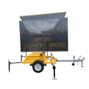 Panneau de signalisation routière solaire OEM, écran LED mobile, panneau à messages variables, remorque de signalisation routière - Product Image 5