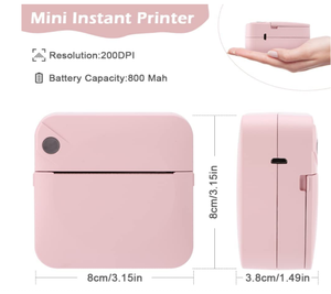 <span class=keywords><strong>Mini</strong></span> xách tay máy in Pocket không dây màu xanh răng máy in nhiệt với giấy nhiệt điện thoại thông minh nhãn dán inkless máy in - Product Image 6